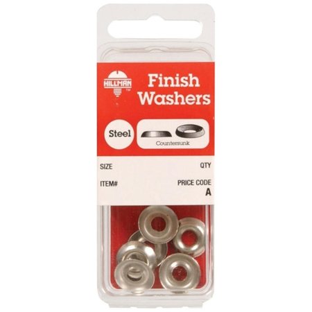 HILLMAN 6676 No.10 Finish Washer Nickel Plated - pack of 10 53475